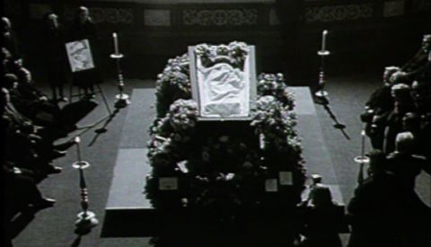 Shostakovich's state funeral in 1975. Screenshot © 1987 Isolde Films 