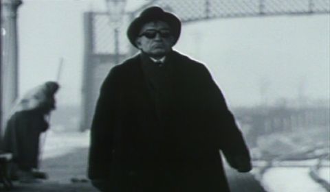 'Ask me nothing any more - ask the music.' Ben Kingsley as Shostakovich. Screenshot © 1987 Isolde Films