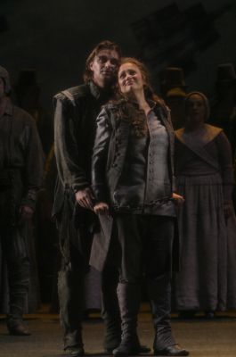 Anja Kampe (Fidelio/Leonore) and Klaus Florian Vogt (Florestan) in 'Fidelio'. Photo © 2007 Robert Millard