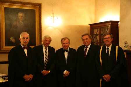 From left to right: Christoff Wolff, Ralph Kohn, András Schiff, Peter Schreier and Curtis Price. Photo © 2007 Mark Whitehouse 