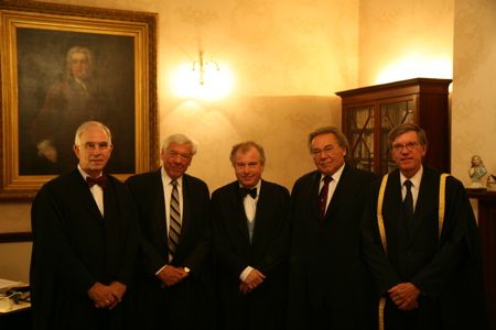 From left to right: Christoff Wolff, Ralph Kohn, András Schiff, Peter Schreier and Curtis Price. Photo © 2007 Mark Whitehouse
