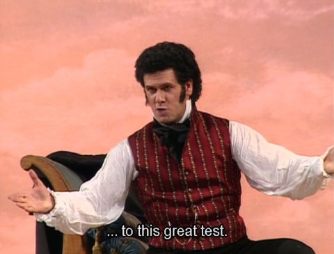 Lucio Gallo as Doctor Malatesta. Screenshot © 1994 RAI Trade