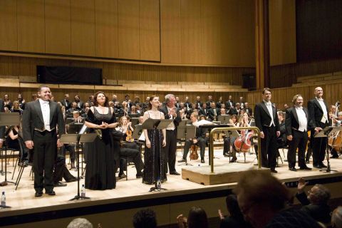 A scene from Opera Rara's 'La Straniera' at London's Royal Festival Hall on 3 November 2007 