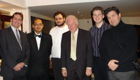 Three prize winners and the jury. from left to right, Murray McLachlan, Jiovanni de Pedro, Alexander Kanchavely, Steven Savage, Jayson Gillham and Dejan Sinadinovic. Photo © 2007 F Clarey 