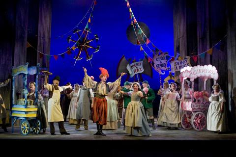 The Chorus of Opera North in 'The Adventures of Pinocchio' at The Grand Theatre, Leeds. Photo © 2007 Clive Barda