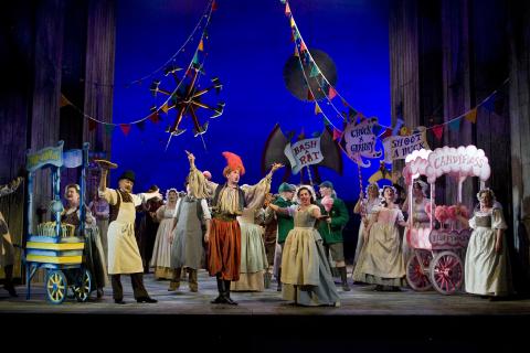 The Chorus of Opera North in 'The Adventures of Pinocchio' at The Grand Theatre, Leeds. Photo © 2007 Clive Barda 