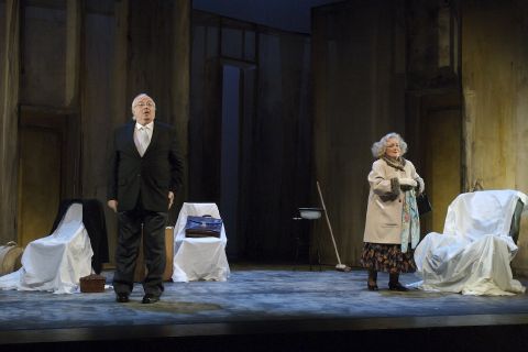 John Rawnsley as Dr Bartolo and Kate Flowers as Marcellina