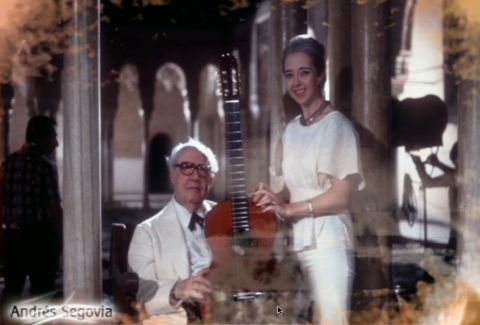 Andrés Segovia and his wife Emilita. Screenshot © 2005 Opus Arte/Allegro Films