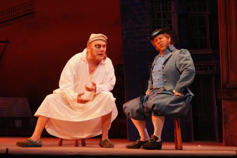 James Johnson and Bonaventura Bottone in 'The Broken Jug'. Photo © 2008 Robert Millard