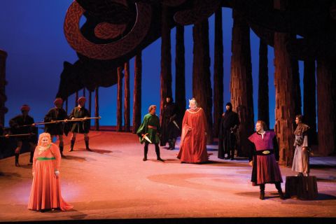 A scene from Act II of 'Tristan'. Photo courtesy of San Francisco Opera
