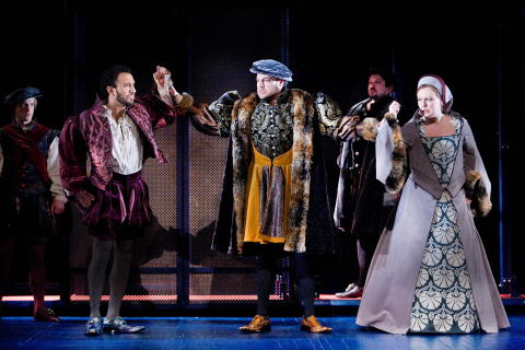 Luciano Botelho (Percy), Riccardo Simonetti (Henry VIII) and Julie Unwin (Anne Boleyn) 