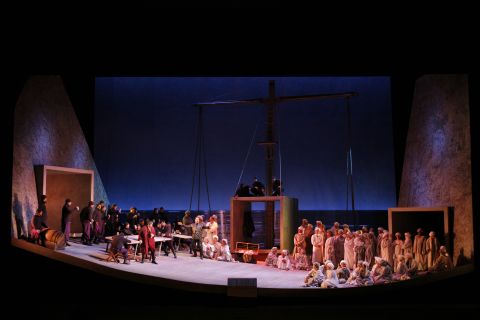 A scene from Act 1 of Los Angeles Opera's 'Otello'. Photo © 2008 Robert Millard 