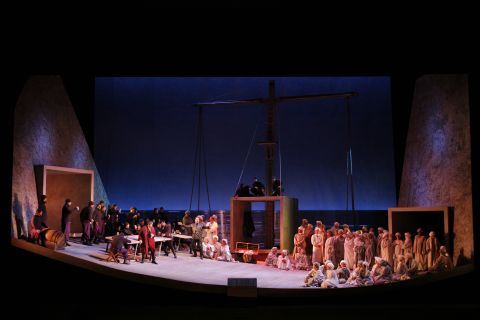 A scene from Act 1 of Los Angeles Opera's 'Otello'. Photo © 2008 Robert Millard