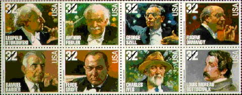 Postage stamps featuring American musicians