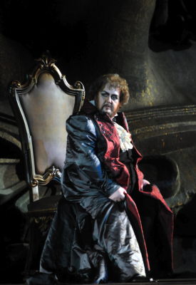 Alberto Mastromarino as Scarpio in Act II of 'Tosca' at the Verona Arena. Photo © 2008 Maurizio Brenzoni 