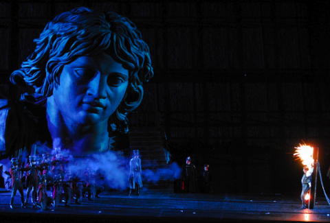 Cavaradossi's execution at the Castel Sant'Angelo from Act III of Puccini's 'Tosca' at the Verona Arena. Photo © 2008 Maurizio Brenzoni 