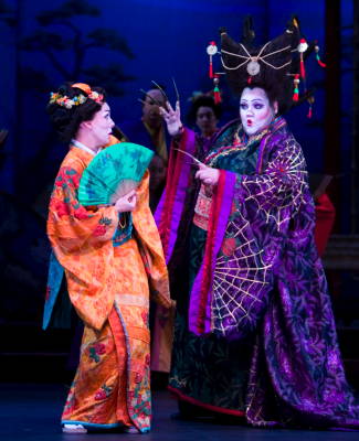 Anne-Carolyn Bird as Yum-Yum and Stephanie Blythe as Katisha. Photo © 2008 Tim Fuller