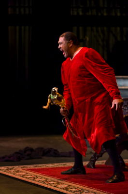 Gordon Hawkins as Rigoletto. Photo © 2008 Tim Fuller