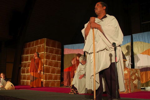 Ike Readie, a member of the Townspeople Chorus