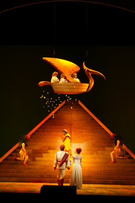 Matthew Polezani as Tamino and Marie Arnet as Pamina. Photo © 2009 Robert Millard