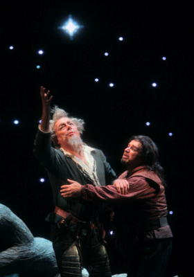 Ferrucio Furlanetto as Don Quichotte and Eduardo Chama as Sancho Panza in San Diego Opera's production of 'Don Quichotte'. Photo © 2009 Cory Weaver
