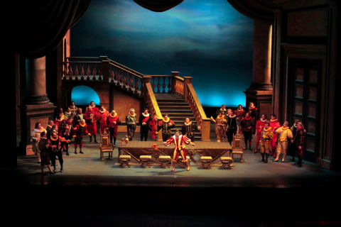 A scene from San Diego Opera's production of Verdi's 'Rigoletto'. Photo © 2009 Ken Howard