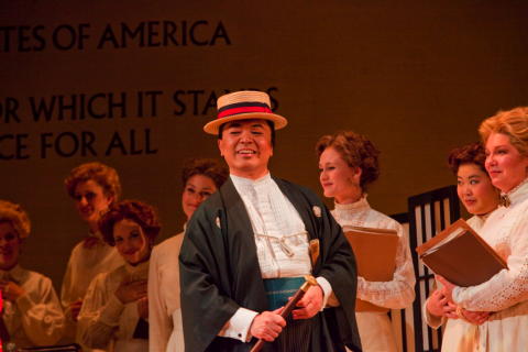 Joseph Hu as Goro in San Diego Opera's 'Madama Butterfly'. Photo © 2009 Ken Howard