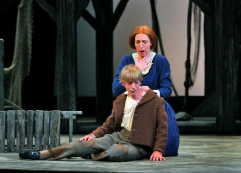 Jennifer Casey Cabot as Ellen Orford and Spike Sommers as John. Photo © 2009 Ken Howard