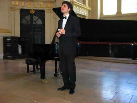 Latvian pianist Andrejs Osokins at St Martin-in-the-Fields in London on 1 May 2009. Photo © 2009 Harry Atterbury