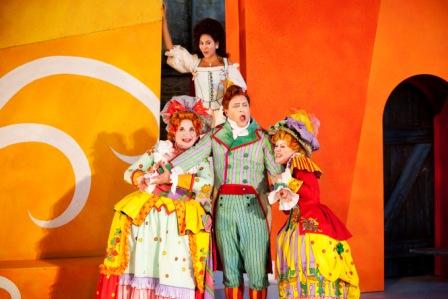 Jean Rigby, Juanita Lascarro (above), Andrew Slater and Mary Hegarty in 'Mirandolina'. Photo © 2009 Johan Persson