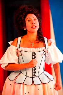 Juanita Lascarro in the title role of Garsington's staging of 'Mirandolina'. Photo © 2009 Johan Persson