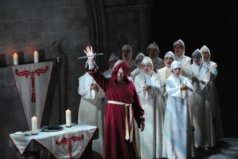 Ernesto Morillo as Oroveso in Bellini's 'Norma' at Grange Park Opera. Photo © 2009 Alastair Muir