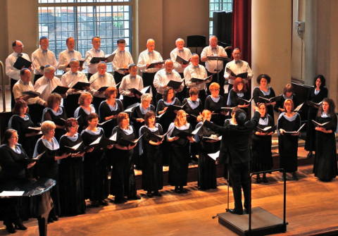The Zemel Choir and conductor Ben Wolf at St John's Smith Square in London