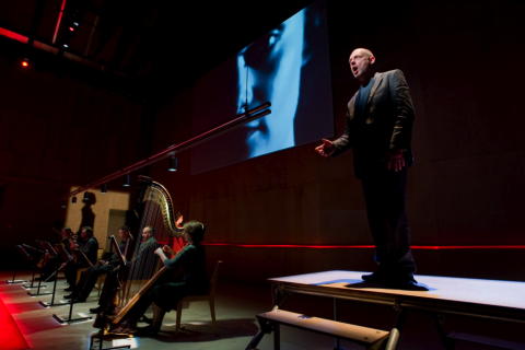 A scene from Harrison Birtwistle's 'The Corridor' at the Aldeburgh Festival. Photo © Malcolm Watson