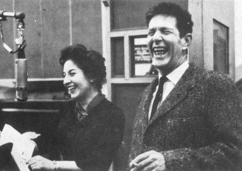 Cathy Berberian and John Cage inside the studio. Photo courtesy of Cristina Berio