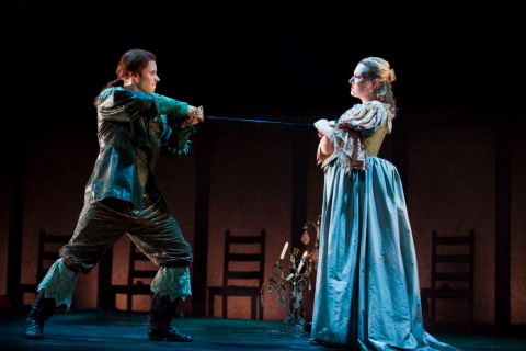 Nathan Vale as Oronte and Celeste Lazarenko as Morgana in English Touring Opera's production of Handel's 'Alcina'. Photo © 2009 Richard Hubert Smith