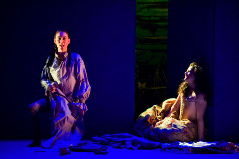 Angelica Voje as Vitige and Carolyn Dobbin as Teodata in English Touring Opera's 'Flavio'. Photo © 2009 Richard Hubert Smith