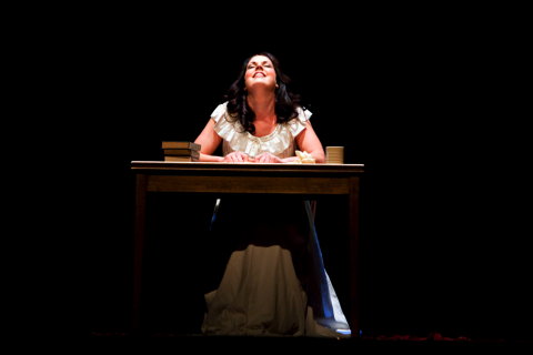 Anna Leese as Tatyana in the New Zealand Opera production of 'Eugene Onegin'. Photo © 2009 Jane Ussher
