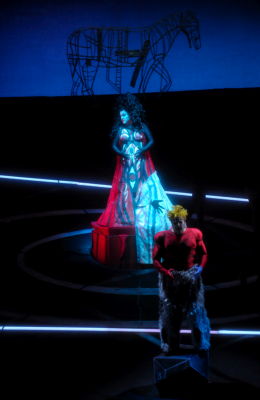 Linda Watson as Brünnhilde and John Treleaven in the title role of Wagner's 'Siegfried' at Los Angeles Opera. Photo © 2009 Monika Rittershaus