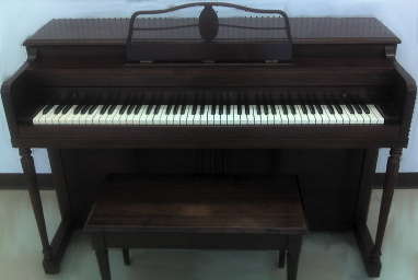 A Lester Betsy Ross Spinet Piano