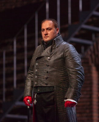 George Gagnidze as Scarpia in 'Tosca' at the New York Metropolitan Opera. Photo © 2009 Ken Howard