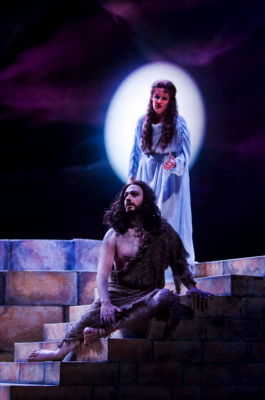 Molly Fillmore as Salome and Wayne Tigges as Jokanaan in the Arizona Opera production of 'Salome'. Photo © 2009 Tim Fuller