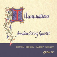 Illuminations - Avalon String Quartet. &copy; 2015 Cedille Records (CDR 90000 156)