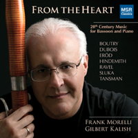 From the Heart - 20th Century Music for Bassoon and Piano. &copy; 2013 Frank Morelli (MS 1458)