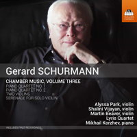 Gerard Schurmann Chamber Music, Volume Three. © 2017 Toccata Classics (TOCC 0336)
